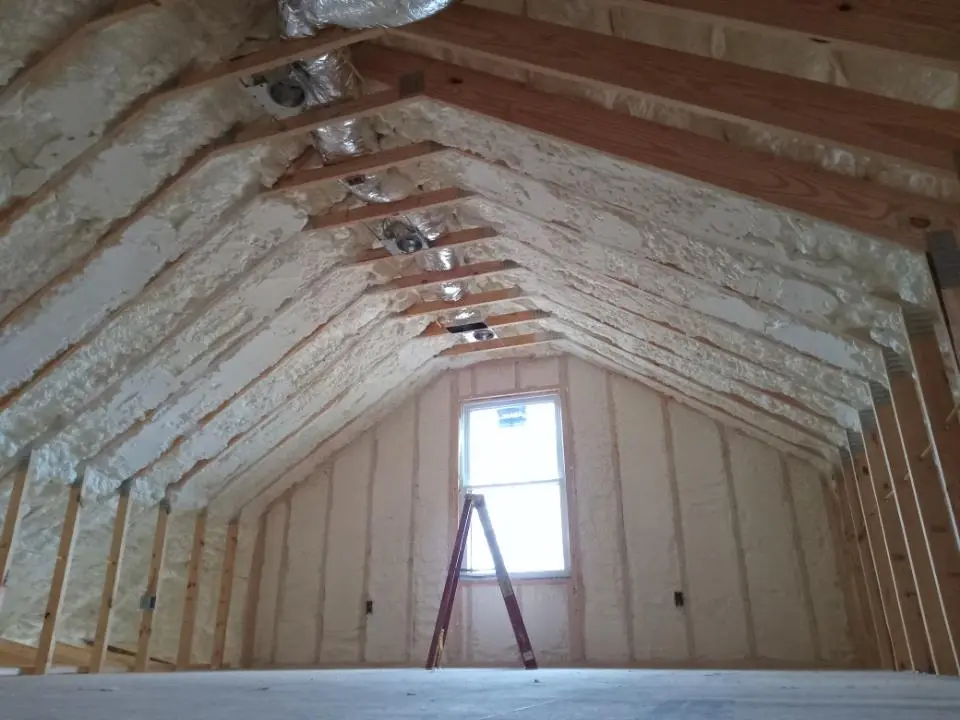 Spray foam roofing application for Crawl Space Insulation project in Streamwood